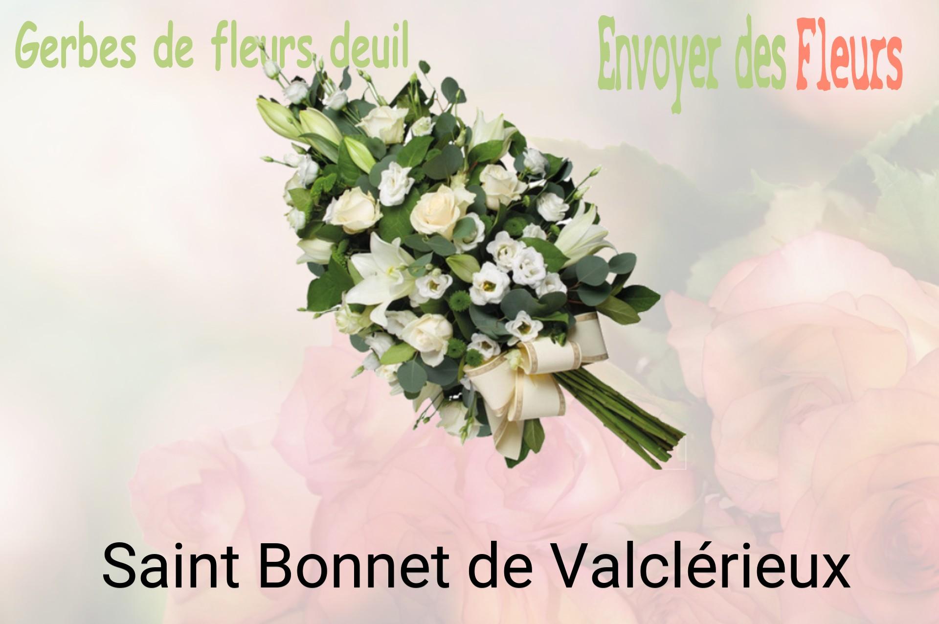 Gerbe de fleurs de deuil livrée à Saint-Bonnet-de-Valclérieux